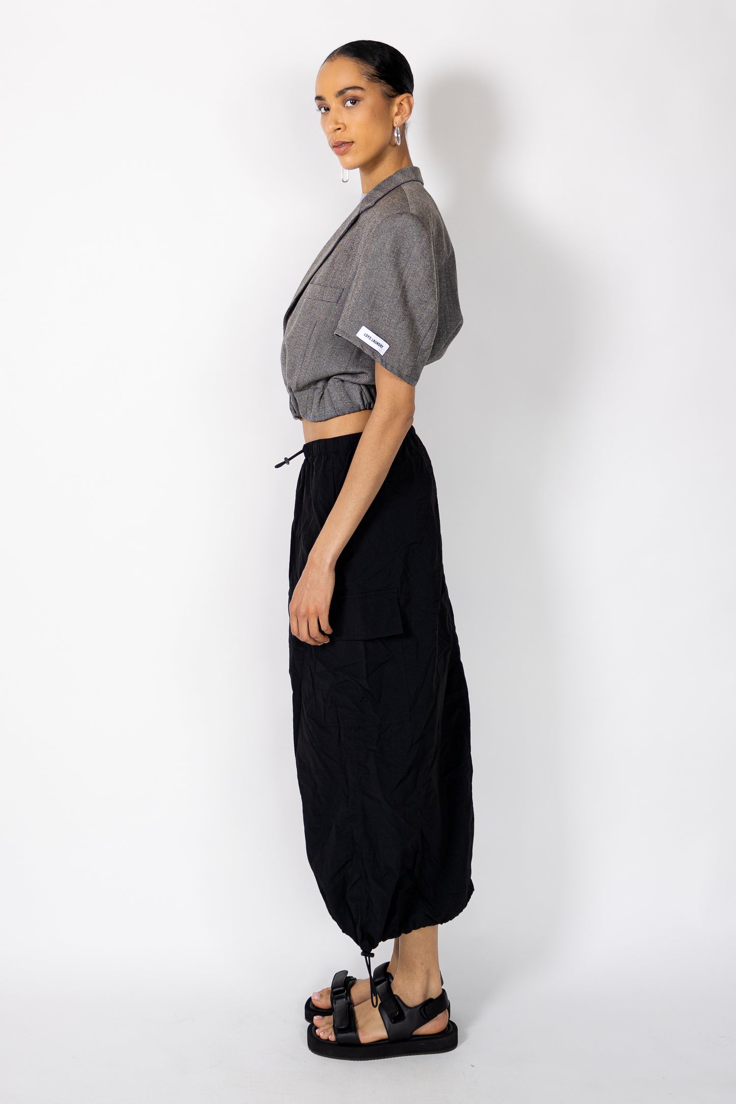 BILLIE BOMBER BLAZER - MID LENGTH GREY