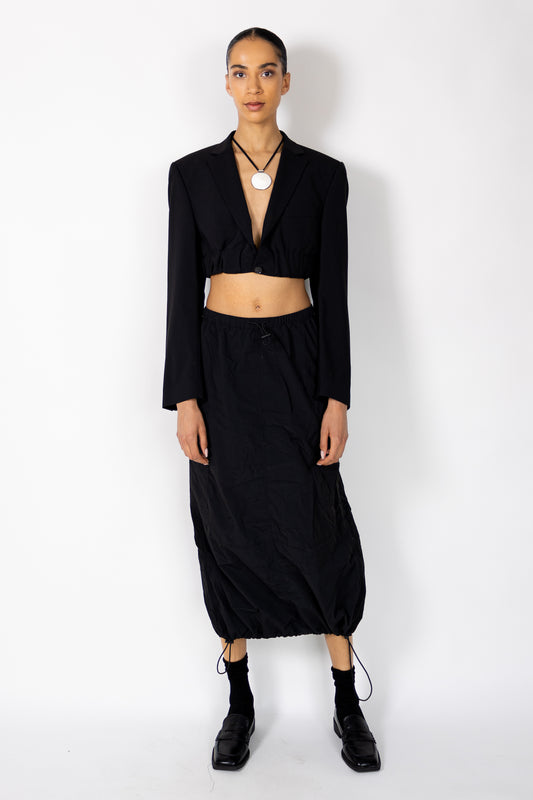ELLIOT BOMBER BLAZER - SHORT LENGTH BLACK