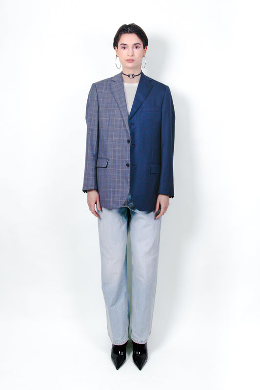3 IN 1 BLAKE FRIENDSHIP BLAZER - NAVY BLUE CHECKED